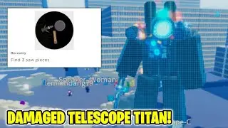 How to get DAMAGED TELESCOPE TITAN in Super Box Seige Defense (ROBLOX)