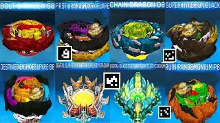 ALL UPDATE QR CODES BOLT SPRYZEN PANDEMONIUM CREATURES + URANUS DARK FLARE GOLD BEYBLADES