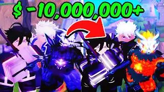 Spending $10,000,000 Evolving My Units To 0.01% SHINY ALMIGHTY In Anime Defenders