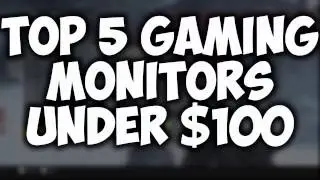 Top 5 Gaming Monitors Under $100! - 2017 (Runs 60FPS and 1080p!)