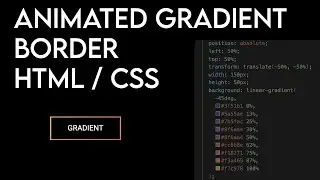 HTML / CSS: Create Animated Gradient Borders