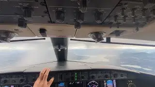 Takeoff from Milan Malpensa with cockpit view into IMC