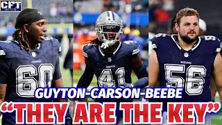 These 3 Cowboys Rookies that can either HELP or DERAIL the Cowboys season! Carson, Beebe & Guyton!