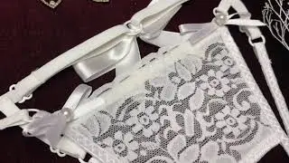 White crotchless panties with open back (handmade)