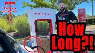 Charging A Tesla Model 3 - How Long Does it Take?? - Real World Tesla Supercharging - Timed Demo!