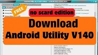 Androidutility PRO tool (AUP) V140 latest version download no scard edition