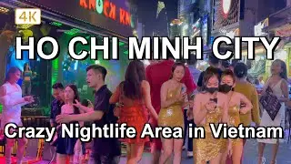 Bui Vien Walking Street Crazy Saigon Nightlife Area 🇻🇳 Saigon Nightlife 2023