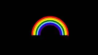 Draw Rainbow using Turtle Graphics in Python 