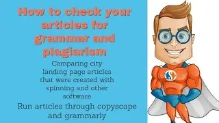 How to create unique city landing pages - Copyscape and grammarly approved