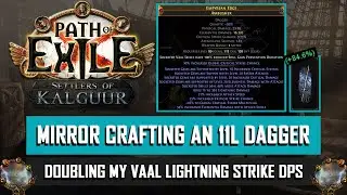 [POE 3.25] Mirror Crafting an 11 Link Vaal Lightning Strike Dagger