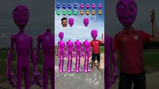 4 pink domi to cosita alien dancing and Me Correct head matching game Magic video #vfx #viral