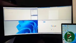 LG 34WP65C Curved monitor review .. split screen configuration