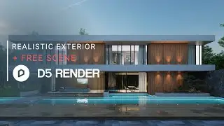 Realistic Exterior Render with D5 Render | Private House 292 | Downloadable Project File Included