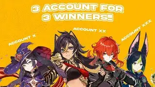 3 Free Genshin Impact Account Giveaway