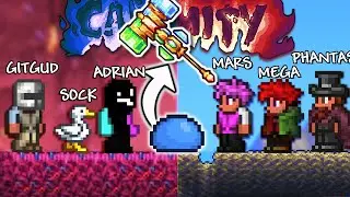 Terraria Calamity 3v3 Race, But Enemies Drop Random Items...