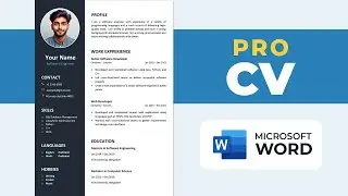 How to Make CV in MS Word | Pro CV Format for Job 2024