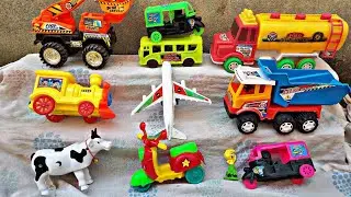 gadi wala cartoon | toy helicopter ka video | tractor train 189 dollar investment jcb