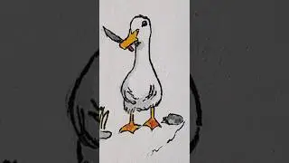 утка на остановке 