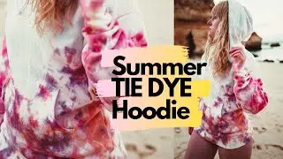 DIY Tie Dye Jumper Hoodie🌴Summer | Tropical | Bohemian Vibes || ✨The Color of Space