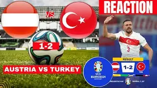 Austria vs Turkey 1-2 Live Stream Euro 2024 Knockout Football Match Score Commentary Highlights Vivo