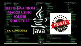 How to delete the JAVA or jdk from macOS without using commands | Dream tech