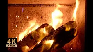 ASMR 1 Hour Fireplace Ambience - 4K, Fire Sounds