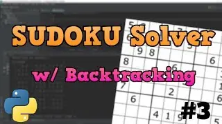 Python Sudoku Solver Tutorial p.3 - Building a GUI (with pygame)