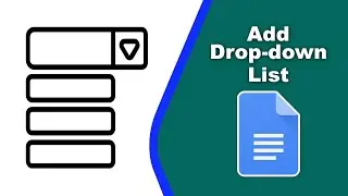 How to add a drop down list in google docs app