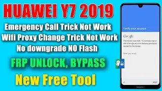 Huawei Y7 Prime 2019 Frp Bypass | DUB-LX1 FRP Remove Just 1 Click