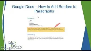 Google Docs - How to add border and shadings to paragraphs