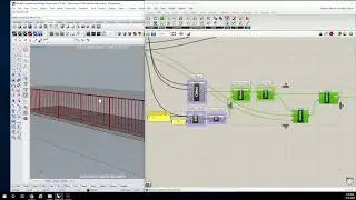 34 - Handrail Subdivide for Pipe Posts in Rhino Grasshopper