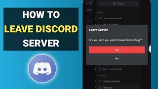 How to leave Discord server on Mobile 2023