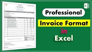 How to Create a Professional Invoice Format in Excel | Invoice Format in Excel | Free Template