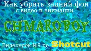 Как убрать задний фон с видео и анимации  в программе Shotcut.