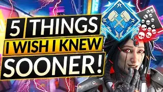 Top 5 THINGS I WISH I KNEW SOONER - The PREDATOR Way - Apex Legends Guide