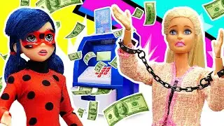 ¿Barbie fue arrestada por robo? ¡Ladybug, al rescate! Las aventuras de las muñecas.