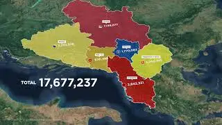 GEO-Layers - Map animation - Western Balkan Population