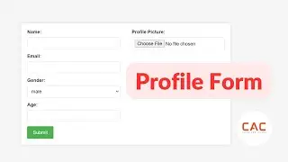 Creating a Custom Profile Form with HTML, CSS, and JavaScript