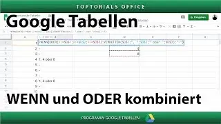 WENN und ODER kombiniert (Google Tabellen)