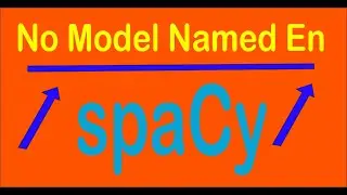 Import error: No module named en - spacy