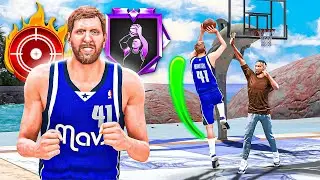 NBA 2K24 DIRK NOWITZKI BUILD - 92 MIDDY + 95 CLOSE SHOT is UNSTOPPABLE