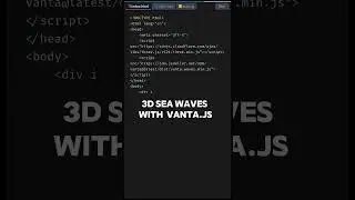 Create 3d Sea Wave with HTML Canvas | HTML5 Canvas Tutorial #shorts #coding #JavaScript