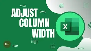 How to Adjust Column Width  in Excel | Excel Tutorials No 36