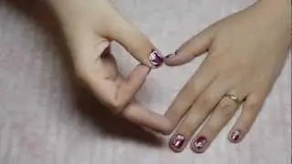 Маникюр белые розы / White roses nails tutorial