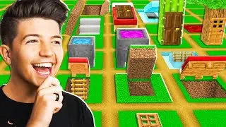 So I Gave 100 Players Creative Mode to Build Secret Houses... - Minecraft