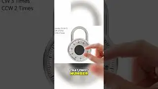 How to Open Combination Padlock 