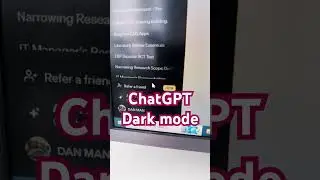 Enable ChatGPT Dark Mode #chatgpt #dark #darkmode