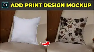 How to add realistic print design mockups - Photoshop Tutorial