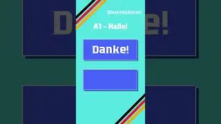 Danke! - Привет! Пока! Самые часто используемые слова немецкого языка! #немецкийснуля #Hallo