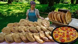 Traditional Tandoori bread in the village! - Homemade Cheese and Pizza recipe